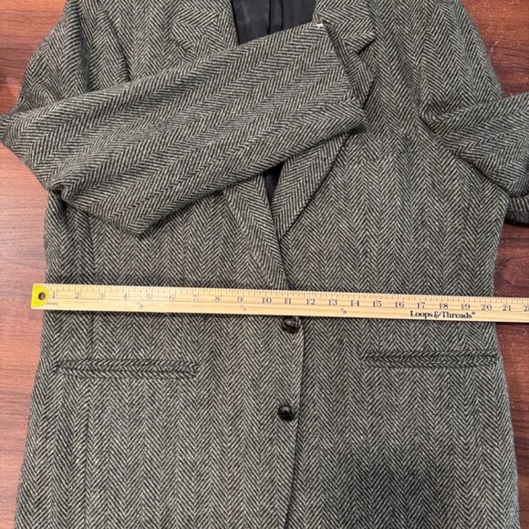 Vintage Gentry The Trimmer Fit 100% Wool 2 Button Suit Blazer Coat S 44 29 x20” - Picture 4 of 10